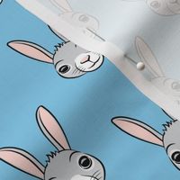 easter bunny - blue - bunnies LAD19