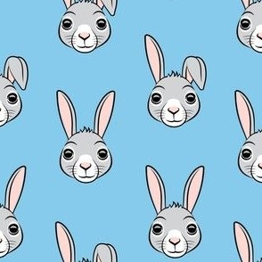 easter bunny - blue - bunnies LAD19