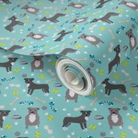 pitbull toys fabric - dog toys fabric, pitbulls fabric, cute dog fabric - pitbulls fabric