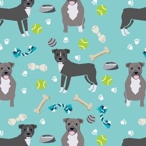 pitbull toys fabric - dog toys fabric, pitbulls fabric, cute dog fabric - pitbulls fabric