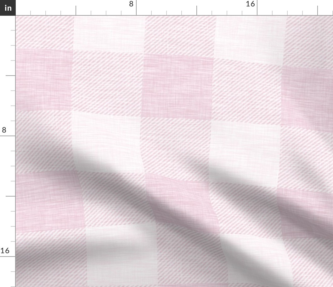 XL Buffalo check - pink - wallpaper