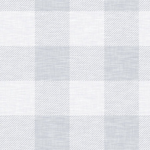 XL Buffalo Check - Pale Grey - Plaid - Wallpaper