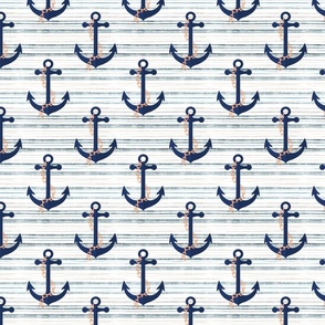 Marine pattern. Anchors.