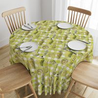 LARGE TONAL CERAMIC Citrus PLAID