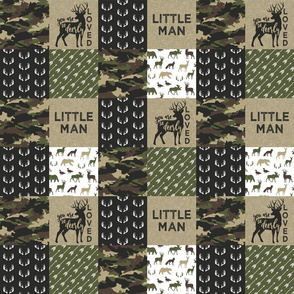 (3" small scale) Little Man - Woodland wholecloth - C2 camouflage C19BS