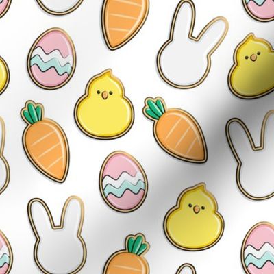 Easter Cutout Cookies - white - LAD19