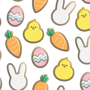 Easter Cutout Cookies - white - LAD19