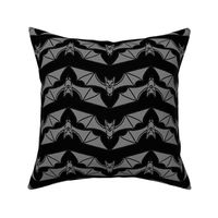 Black and Gray Bat Stripe