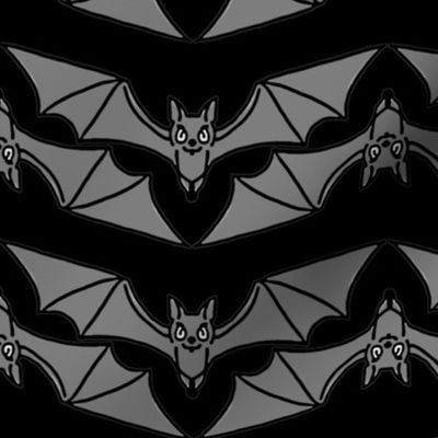Black and Gray Bat Stripe