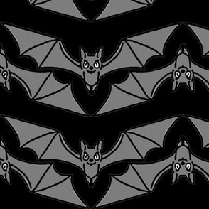 Black and Gray Bat Stripe