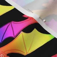 Pastel Rainbow Bat Stripe