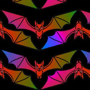 Dark Rainbow Bat Stripe