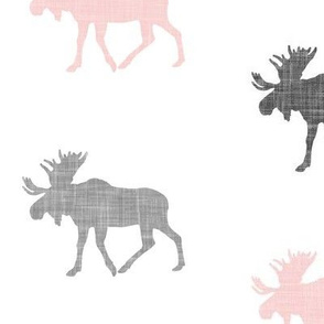 multi moose || pink & grey C19BS