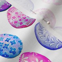 Pysanky Easter Eggs in watercolor