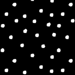Paint Dots - white on black