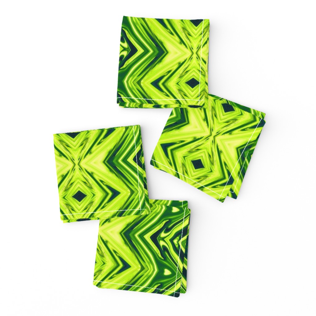 GP1 - XL -  Geometric Pillars in Yellow Green