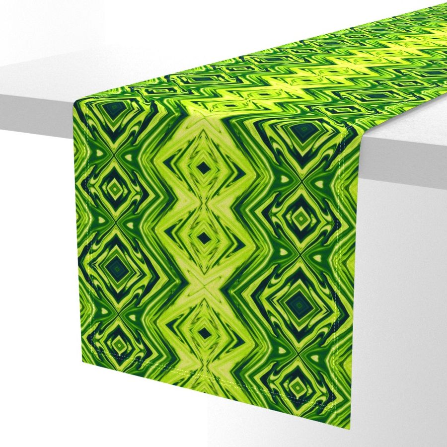 GP1 - XL -  Geometric Pillars in Yellow Green