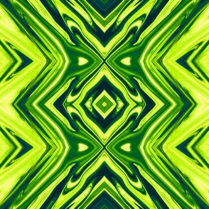 GP1 - XL -  Geometric Pillars in Yellow Green