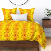 GP2 - XL -  Geometric Pillars of Fire - Yellow - Red