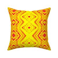 GP2 - XL -  Geometric Pillars of Fire - Yellow - Red