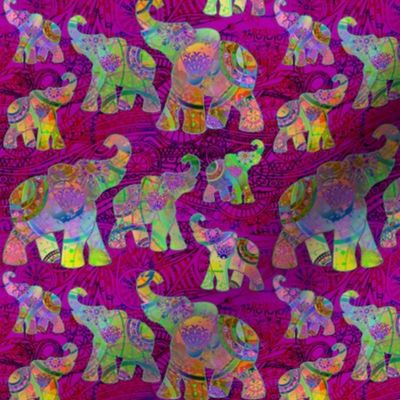 Bohemian Elephant Batik