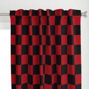 Four Inch Dark Red and Black Checkerboard Squares