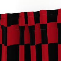 Four Inch Dark Red and Black Checkerboard Squares