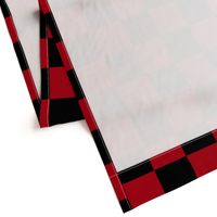 Four Inch Dark Red and Black Checkerboard Squares