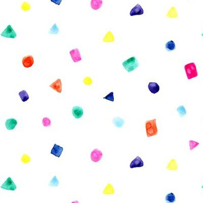 Watercolor confetti || fun colorful pattern for nursery, kids