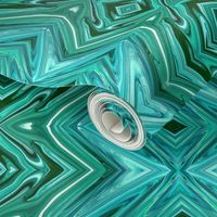 GP7 - XL -  Geometric Pillars  in Crystalline Teal, LW