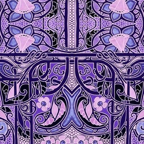 Purple Castle Tapestry