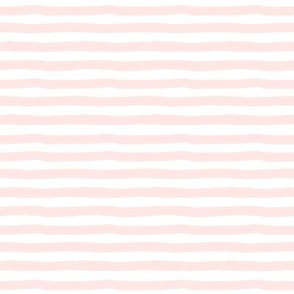 8" Painted White and Pink Stripes