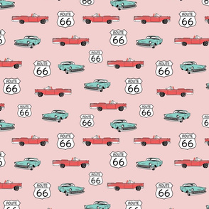 Pink_Route66_Cars_Stock