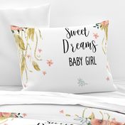 27"x36" Sweet Dreams Baby Girl Dream Catcher
