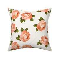 Pretty peonies in coral (large)