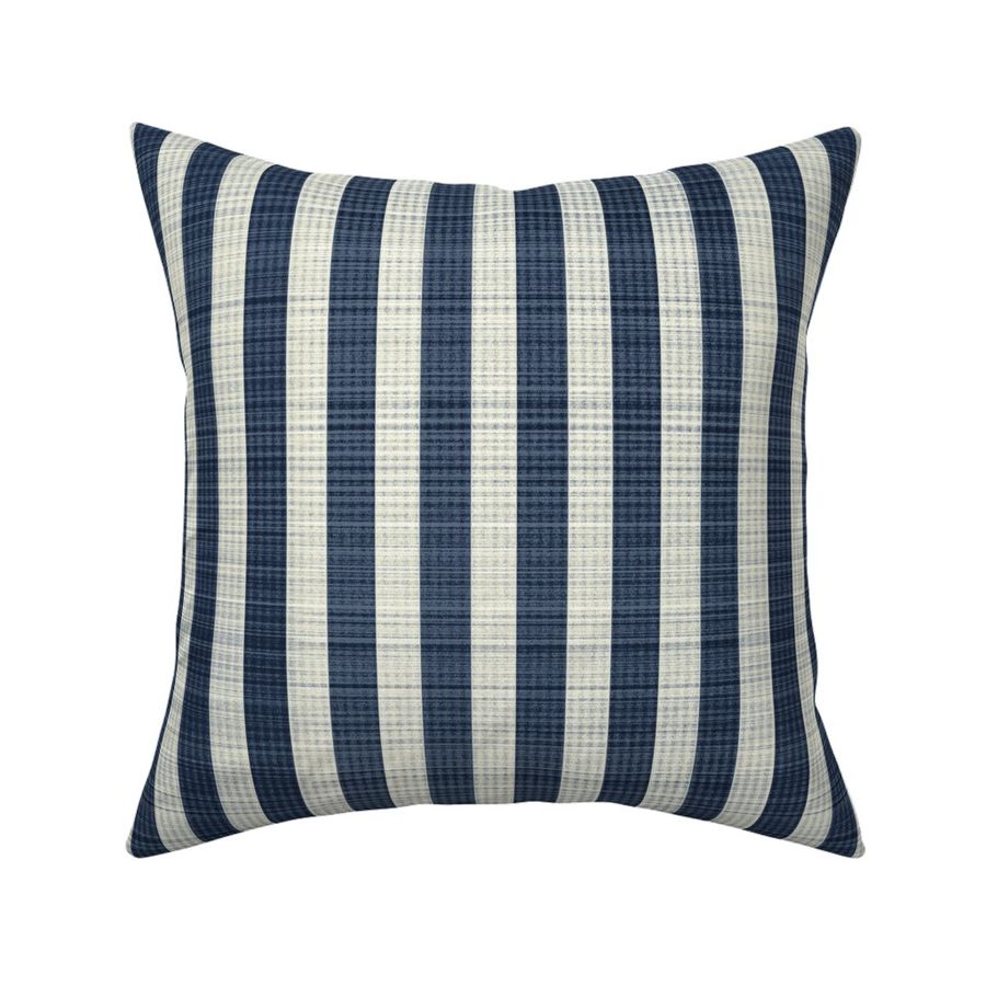 navy blue and ivory stripes