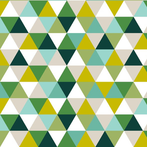 spring green triangles