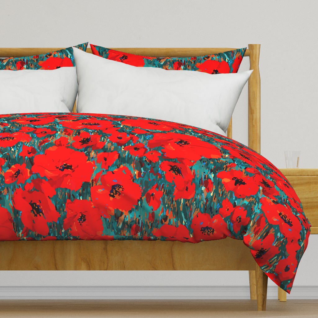 Wild Poppies | Red | Large Scale
