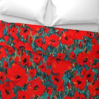 Wild Poppies | Red | Large Scale