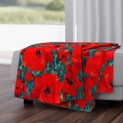 Wild Poppies | Red | Large Scale