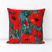 Wild Poppies | Red | Large Scale