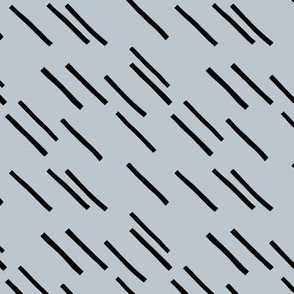 Basic stripes and strokes diagonal rain monochrome circus theme black and white gray