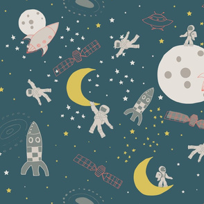 Moon Landing Rockets and Astronauts // SpaceTravel