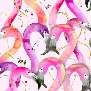 valentine flamingos!!