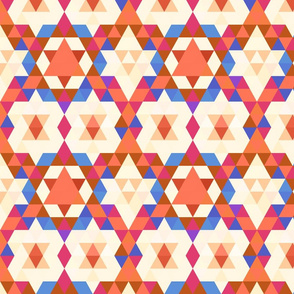 Moroccan Pattern in Coral