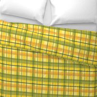 early summer plaid - orange and yellow