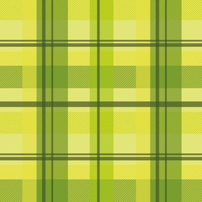 early summer plaid - fresh green and lime