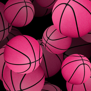 pink basketballs fade to black