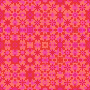 Floral Stars - Pink