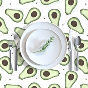 Avocado guacamole healthy veggie garden illustration food design green white jumbo